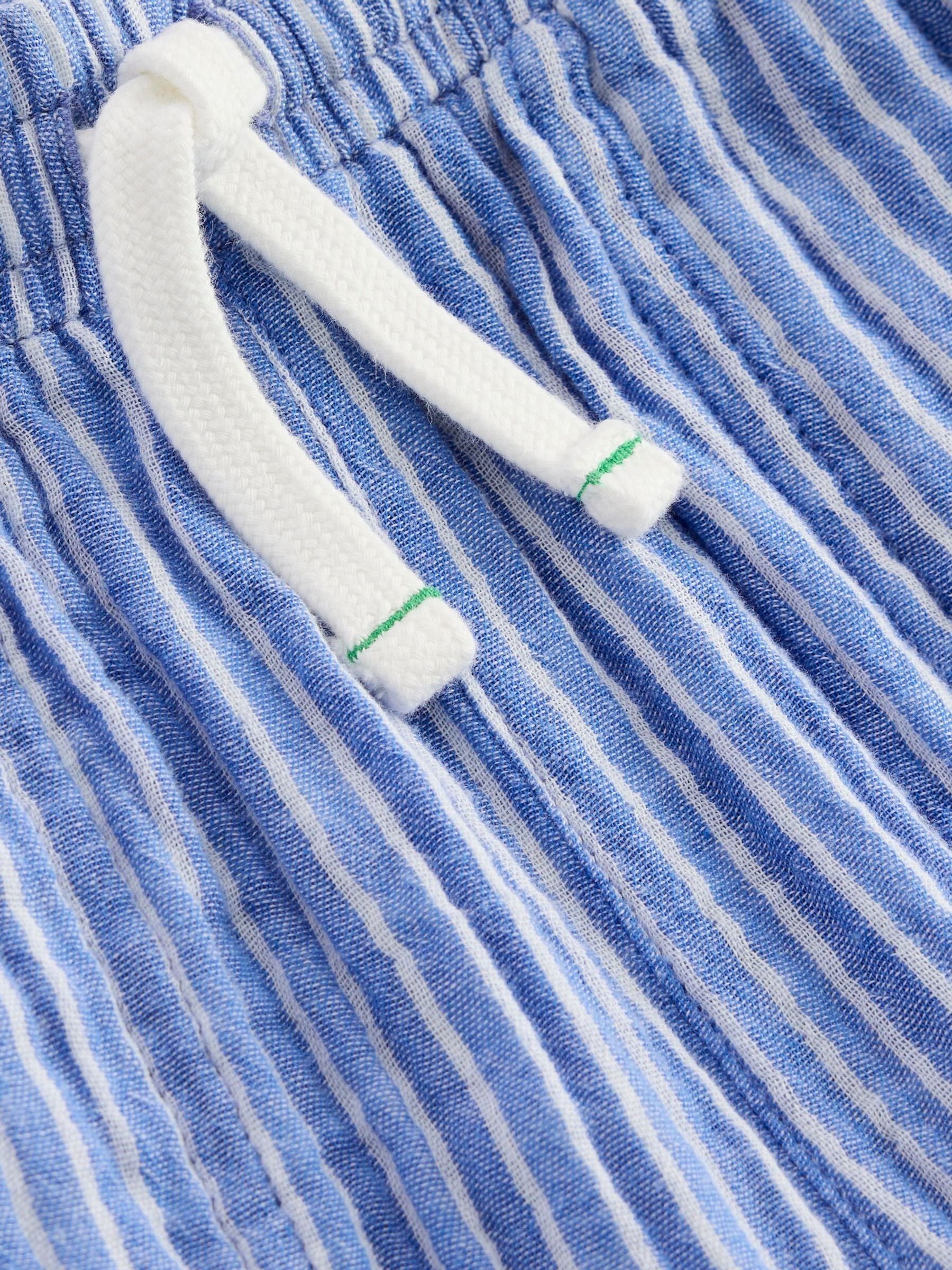 Boden Blue Double Cloth Summer Trousers image 4