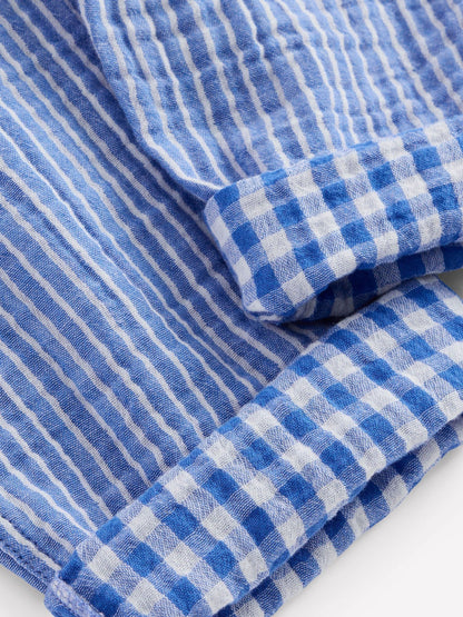 Boden Blue Double Cloth Summer Trousers image 5