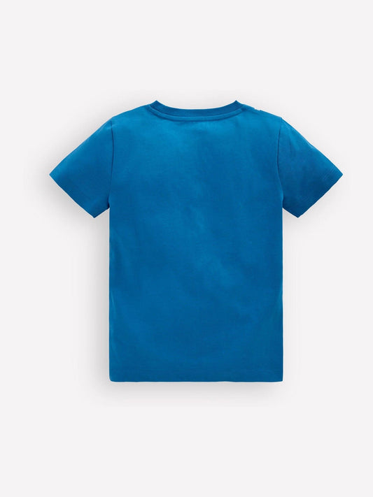 Boden Blue Linear Stitch T-shirt image 2