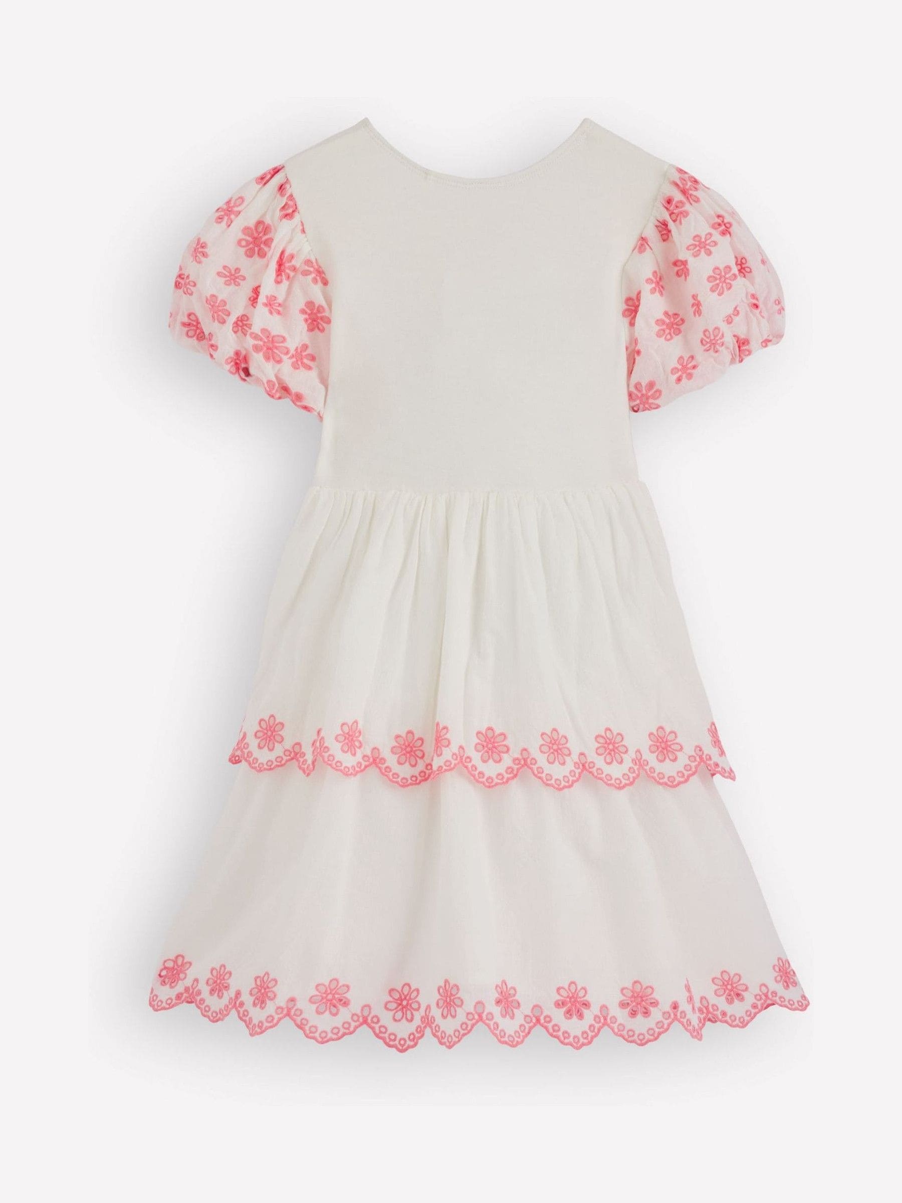 Boden Cream Broderie Rara Jersey Dress image 2