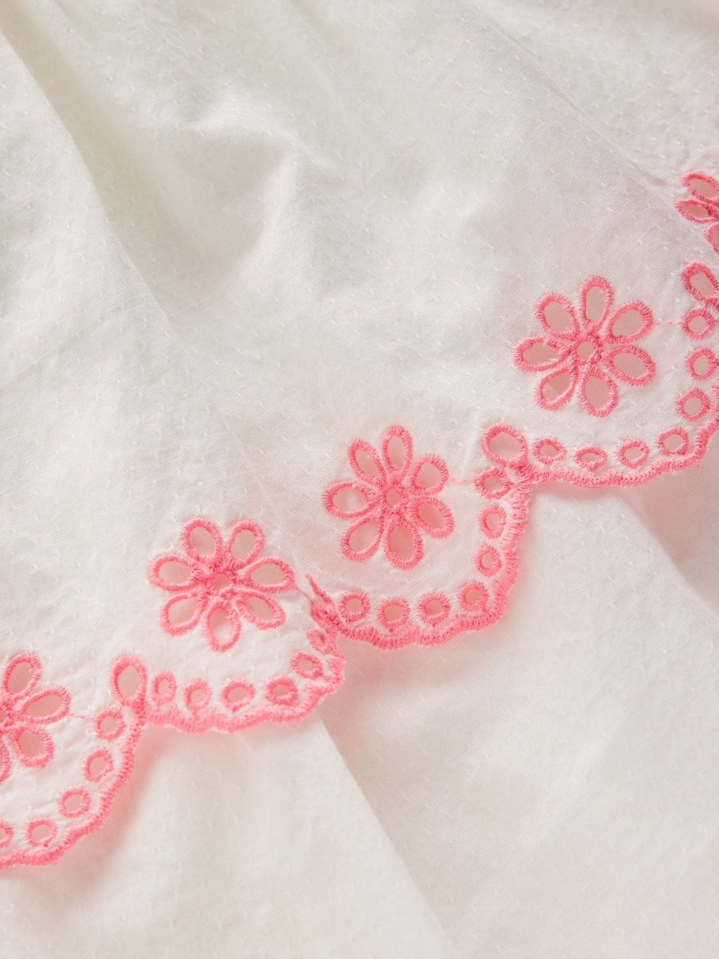 Boden Cream Broderie Rara Jersey Dress image 3