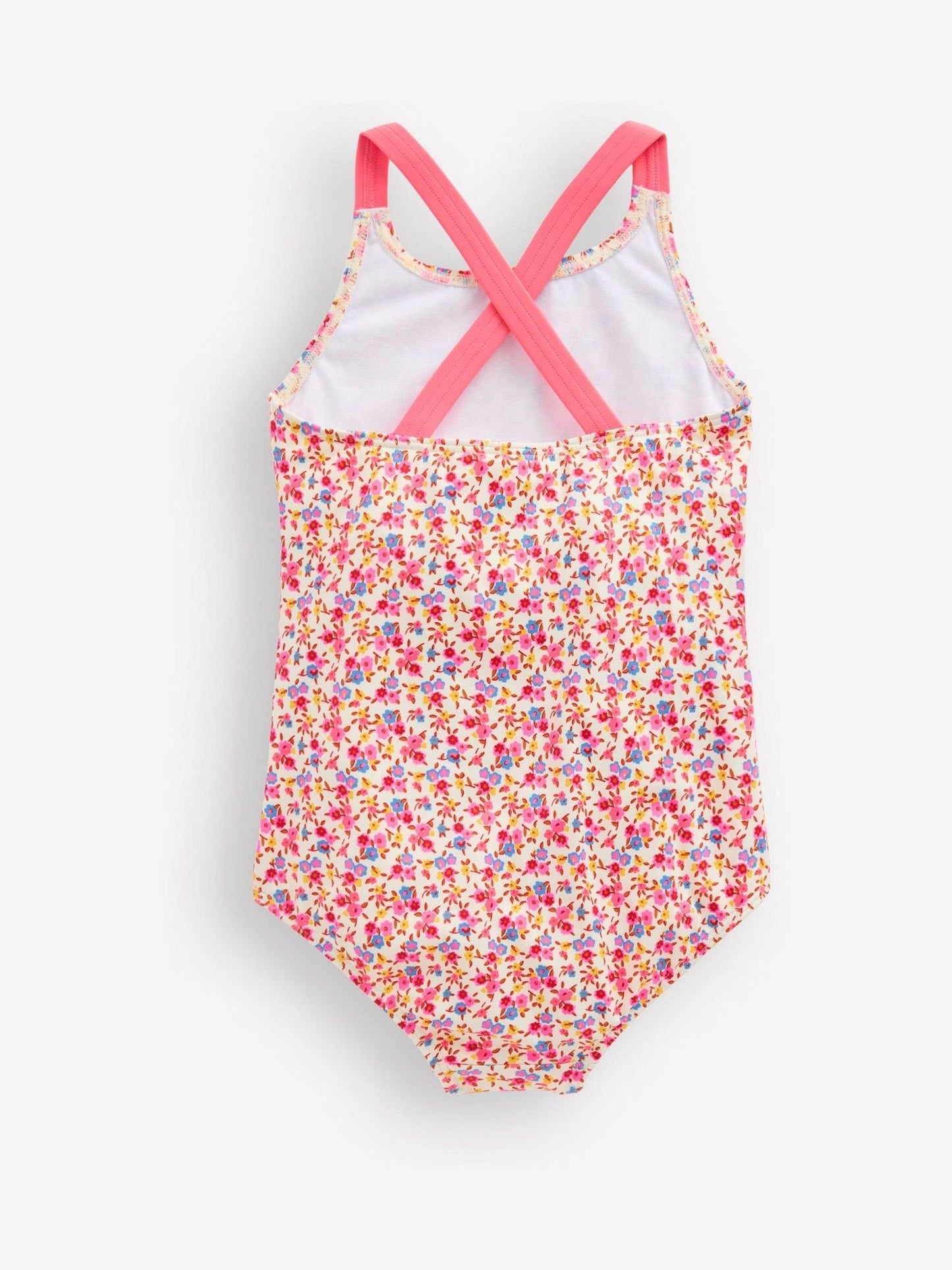 Boden Cream Cross-back Printed Swimsuit image 2