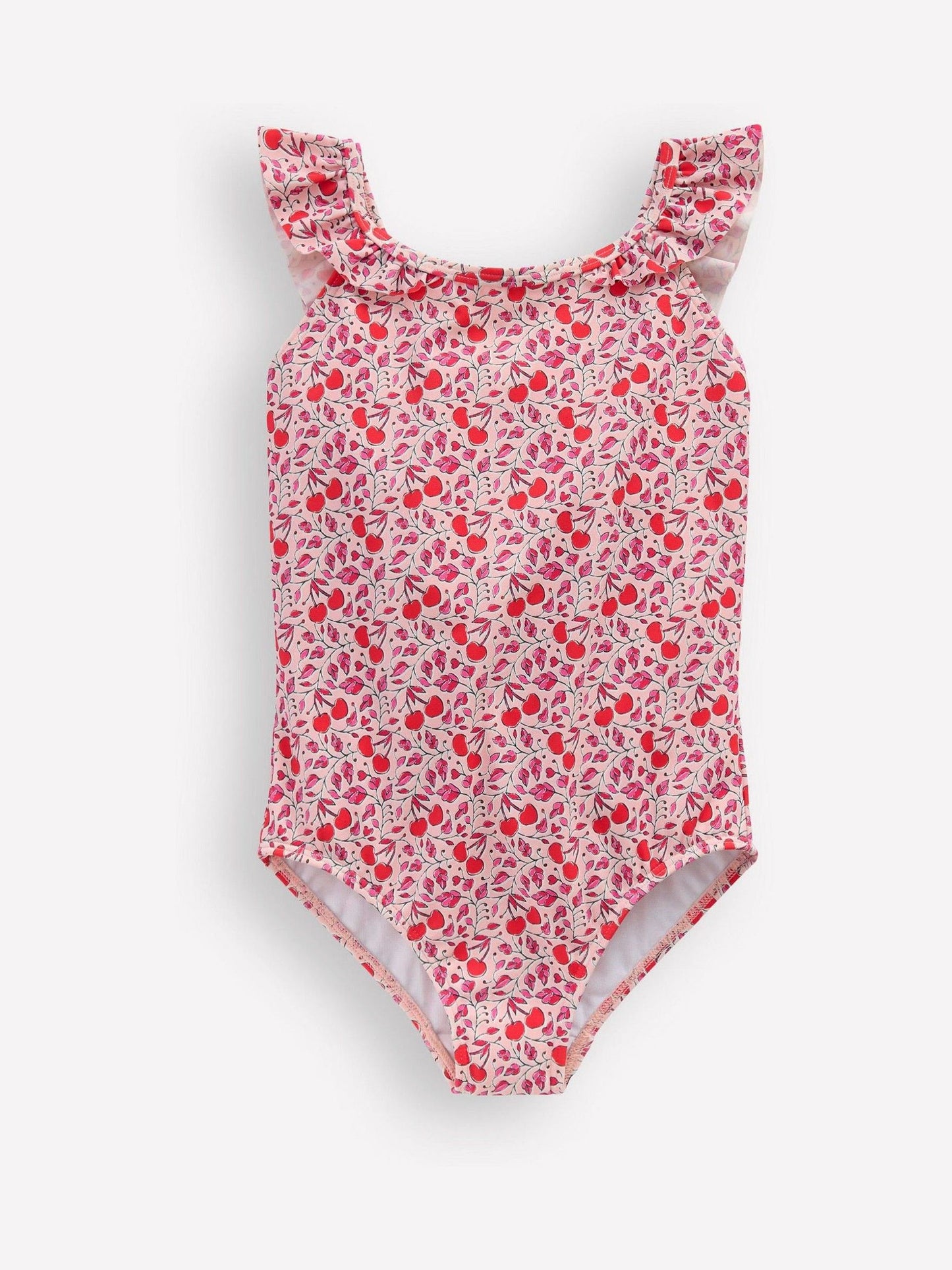 Boden Pink Hallie Frill Strap Swimsuit image 1