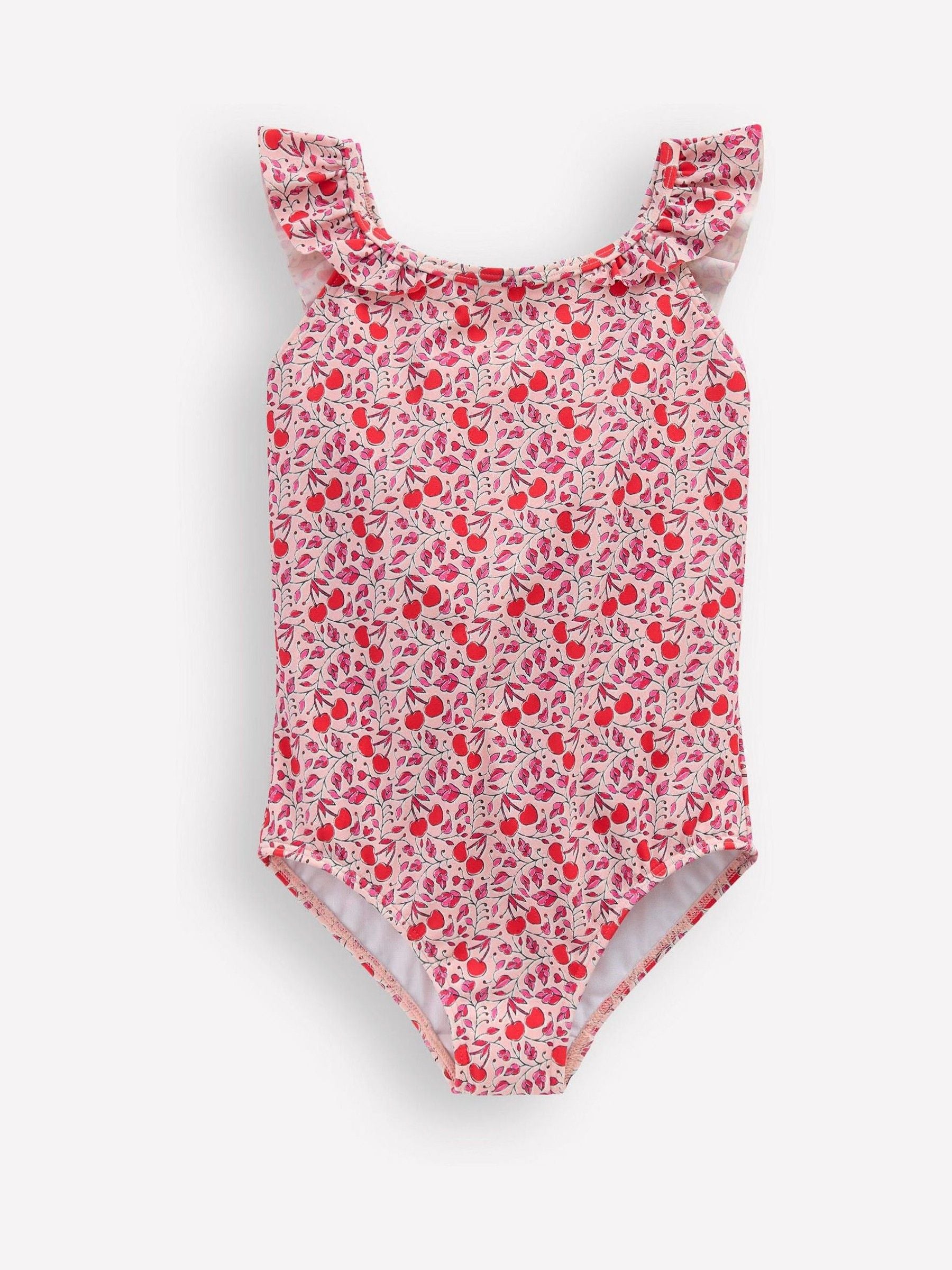 Boden Pink Hallie Frill Strap Swimsuit image 1