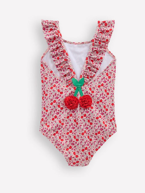 Boden Pink Hallie Frill Strap Swimsuit image 1