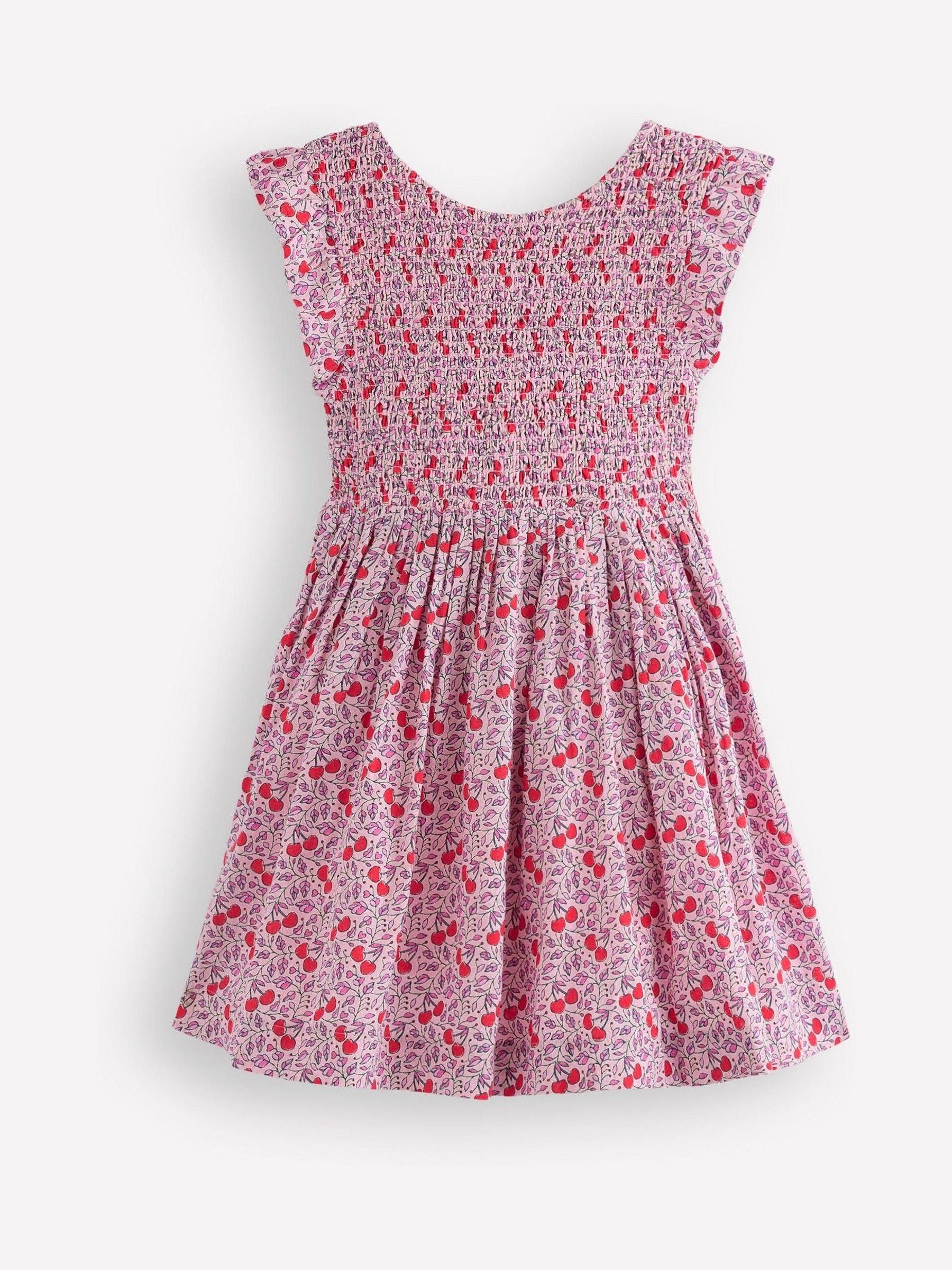 Boden Pink Bow Back Flutter Sleeve Dress image 1