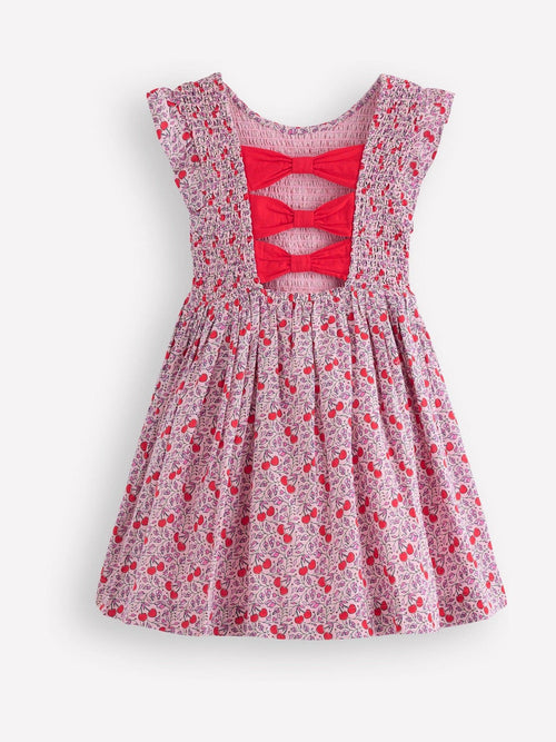 Dsiney Kidz - Boden Pink Bow Back Flutter Sleeve Dress image 1