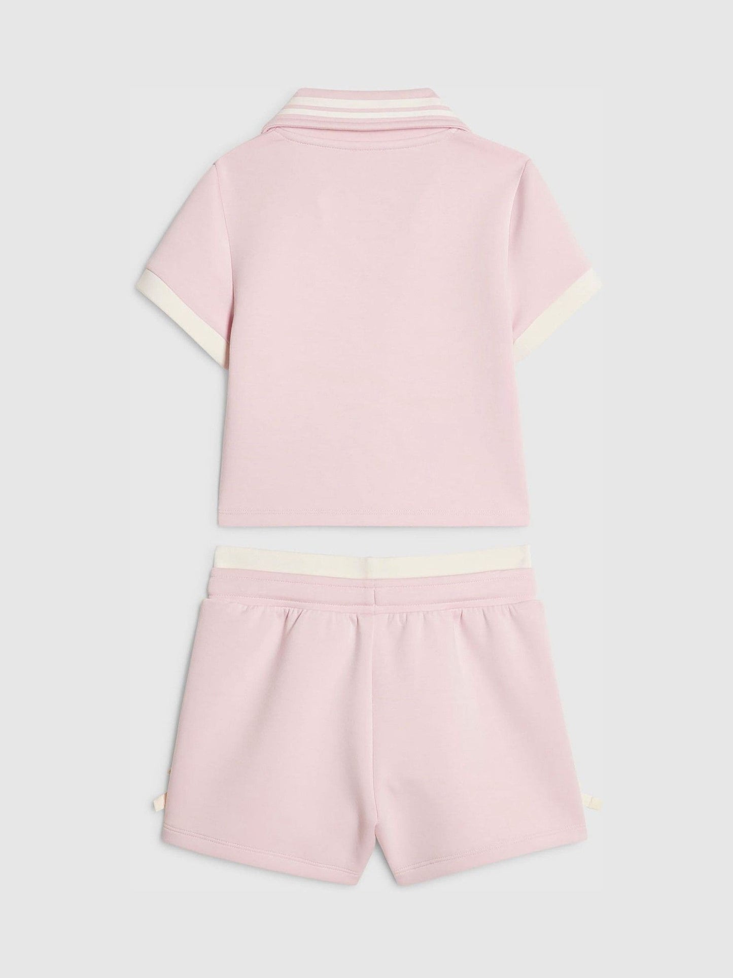 Dsiney Kidz - River Island Pink Clean Polo Shirt & Shorts Set image 2