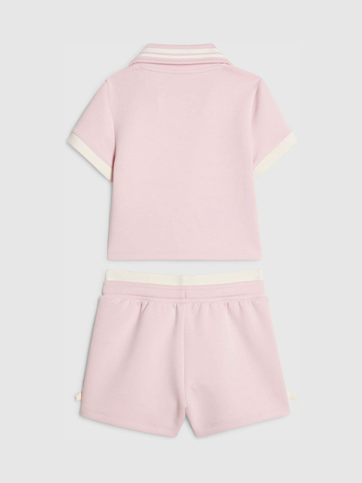Dsiney Kidz - River Island Pink Clean Polo Shirt & Shorts Set image 2