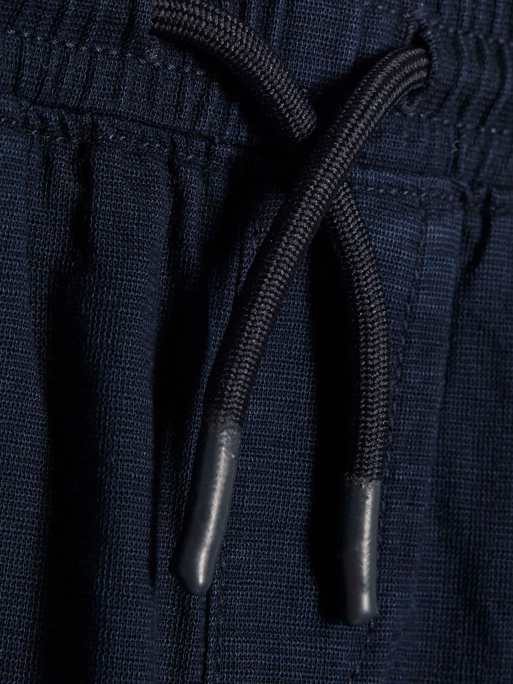 River Island Navy Blue Regular Fit Pull On Trousers image 4