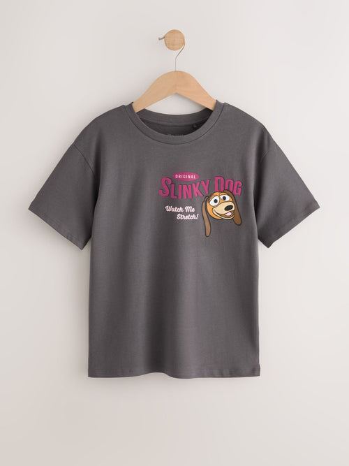 Dsiney Kidz - Grey Slinky Dog Oversized Graphic T-Shirt (3-16yrs) image 1