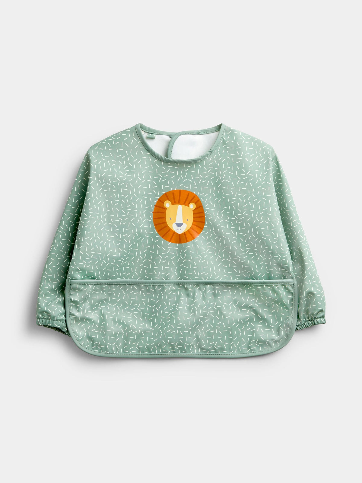 JoJo Maman Bébé Sage Green Safari 2-Pack Sleeve Bib Set - image 3