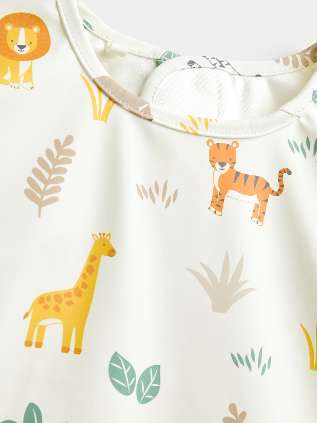 JoJo Maman Bébé Sage Green Safari 2-Pack Sleeve Bib Set - image 6