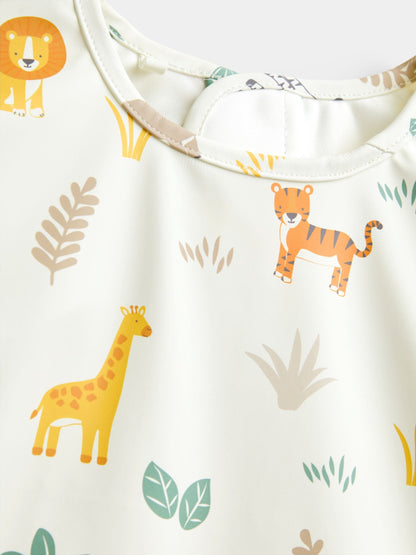 JoJo Maman Bébé Sage Green Safari 2-Pack Sleeve Bib Set - image 6