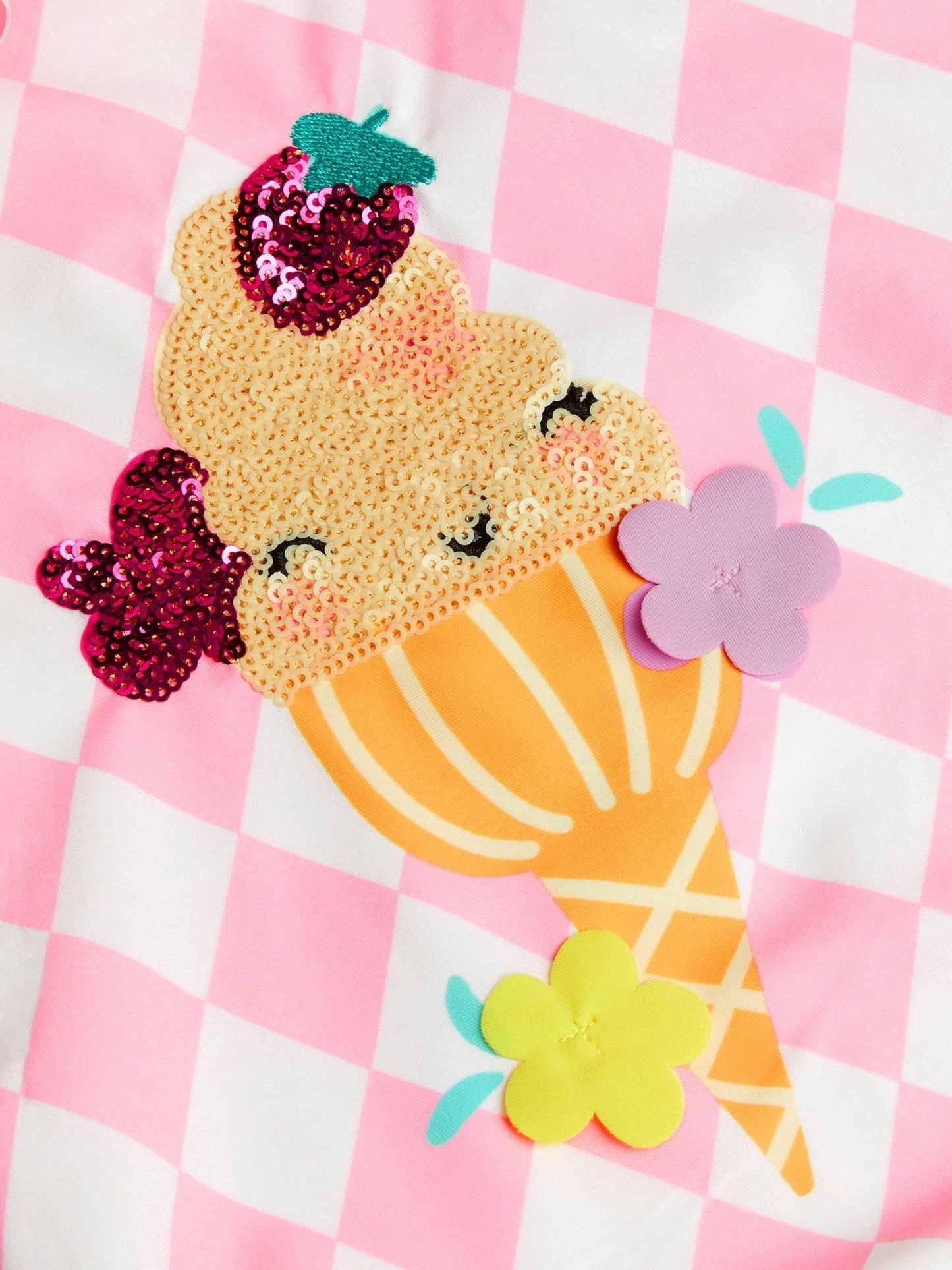 Angels By Accessorize Pink Ice Cream Swimsuit image 2