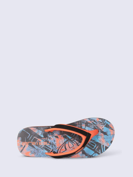 Animal Orange Jekyl Kids Flip Flops image 2