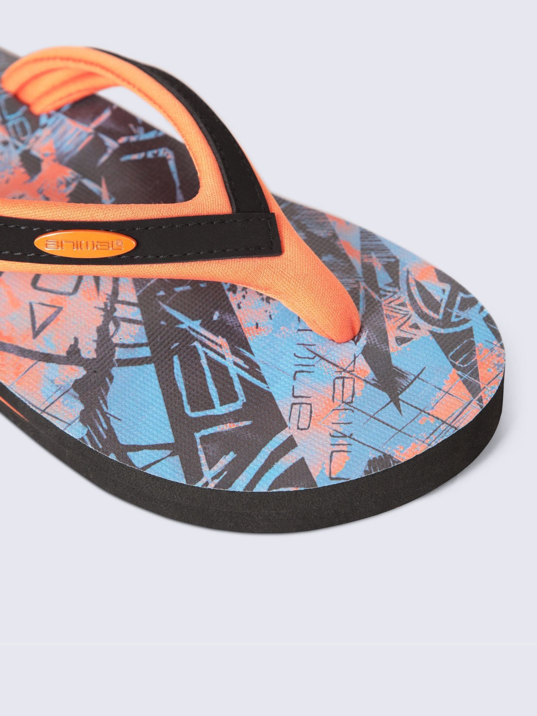 Animal Orange Jekyl Kids Flip Flops image 4