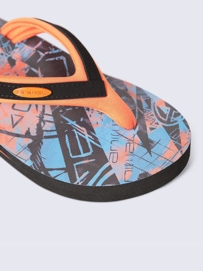 Animal Orange Jekyl Kids Flip Flops image 4
