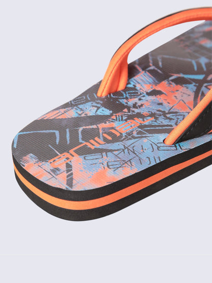 Animal Orange Jekyl Kids Flip Flops image 5