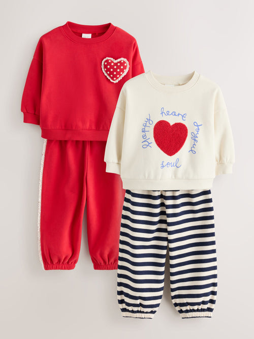 Dsiney Kidz - Red Sweatshirt and Barrel Trousers Set 2 Pack (3mths-7yrs) image 1