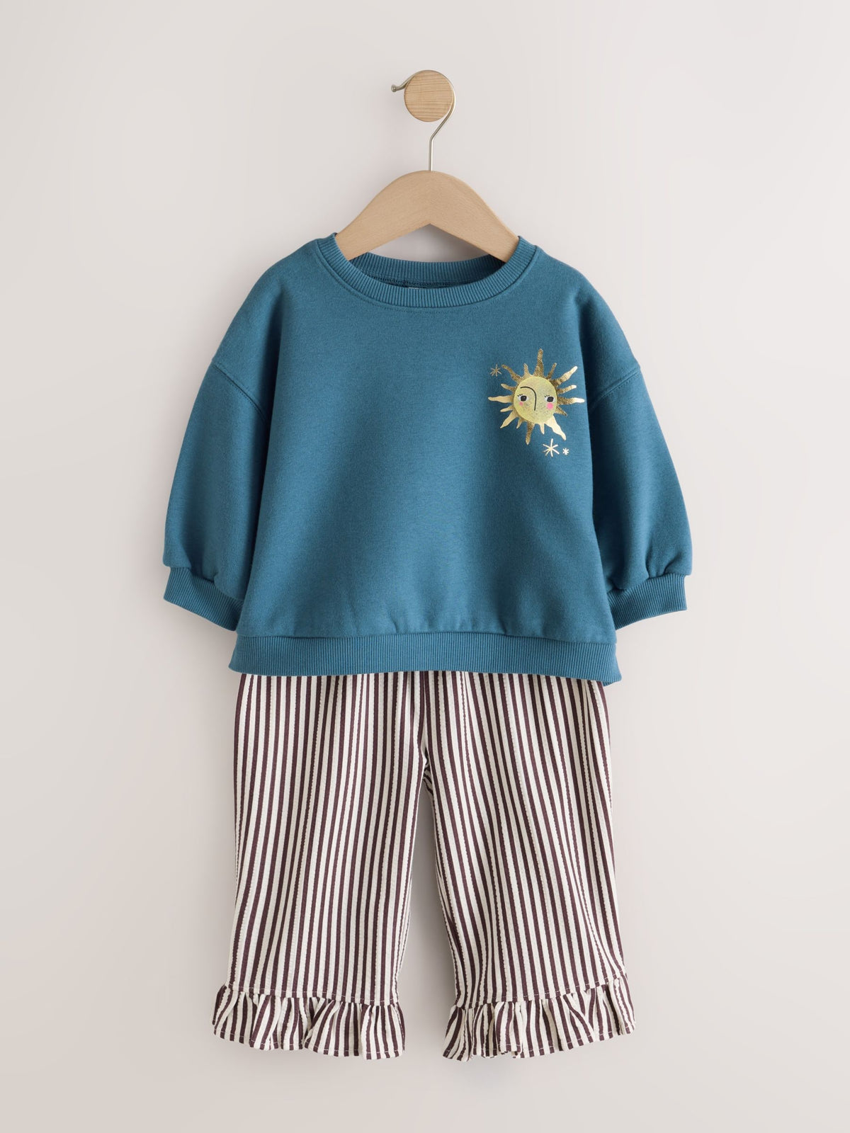Blue Moon Sweatshirt and Frill Trousers Set 2 Pack (3mths-7yrs) - image 4