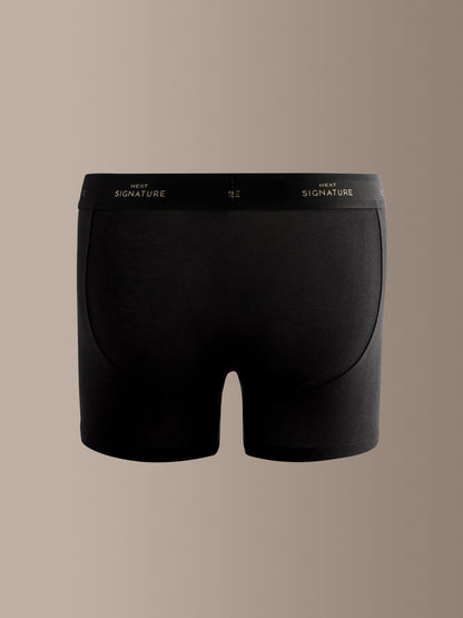 Dsiney Kidz - Black Metallic Text Waistband 4 pack Signature Cotton Rich Trunks image 3