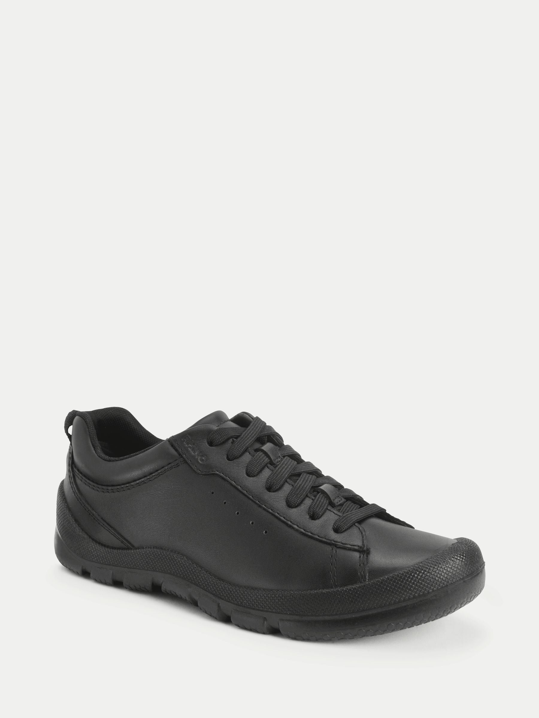Start-Rite Black Challenger lace-up scuff resistant trainer inspired causal senior school shoes image 8
