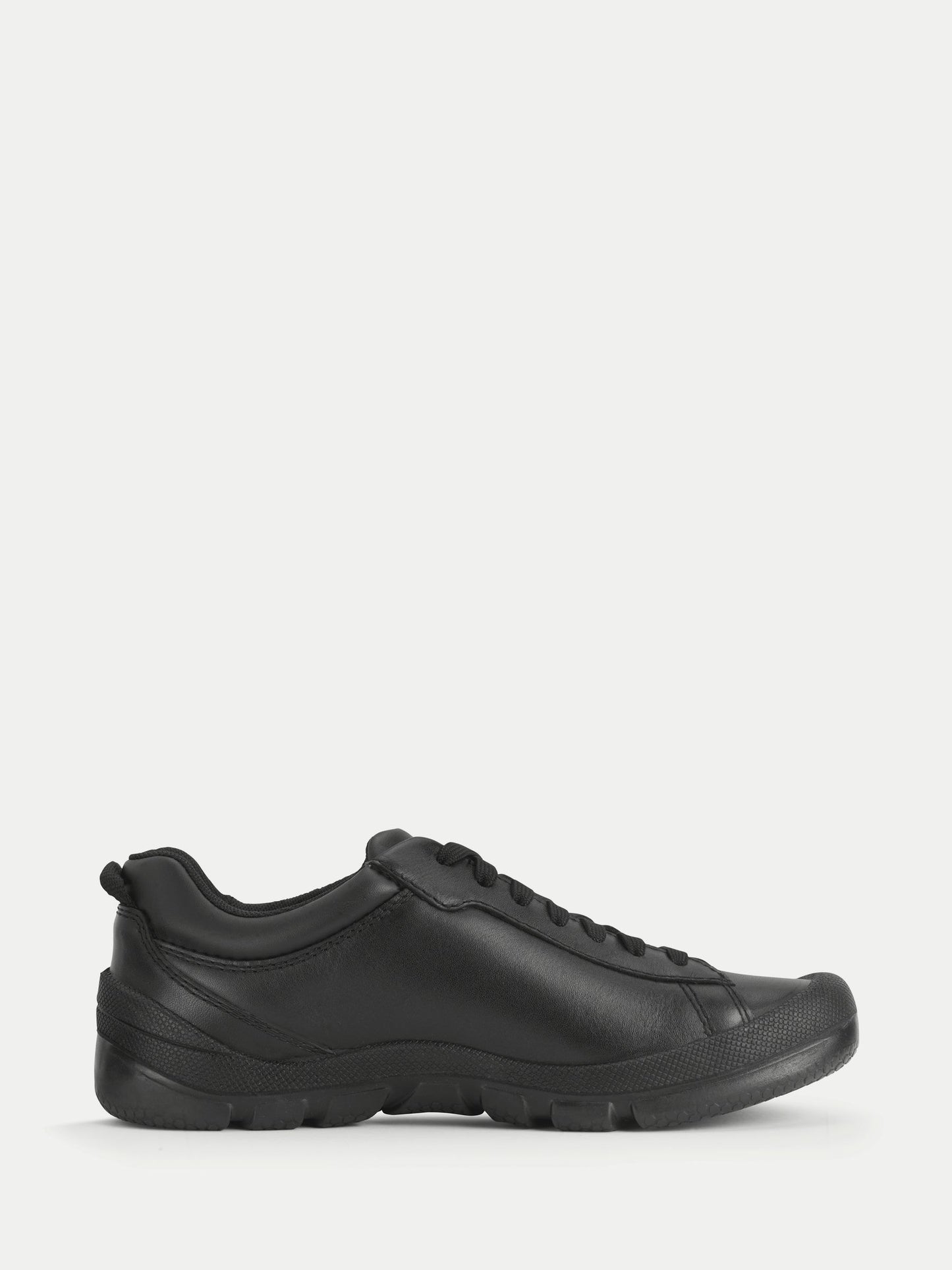 Start-Rite Black Challenger lace-up scuff resistant trainer inspired causal senior school shoes image 9