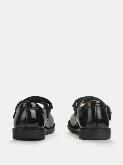 Start-Rite Black Debut Mary-Jane Smart Rip-Tape First School Shoes image 6