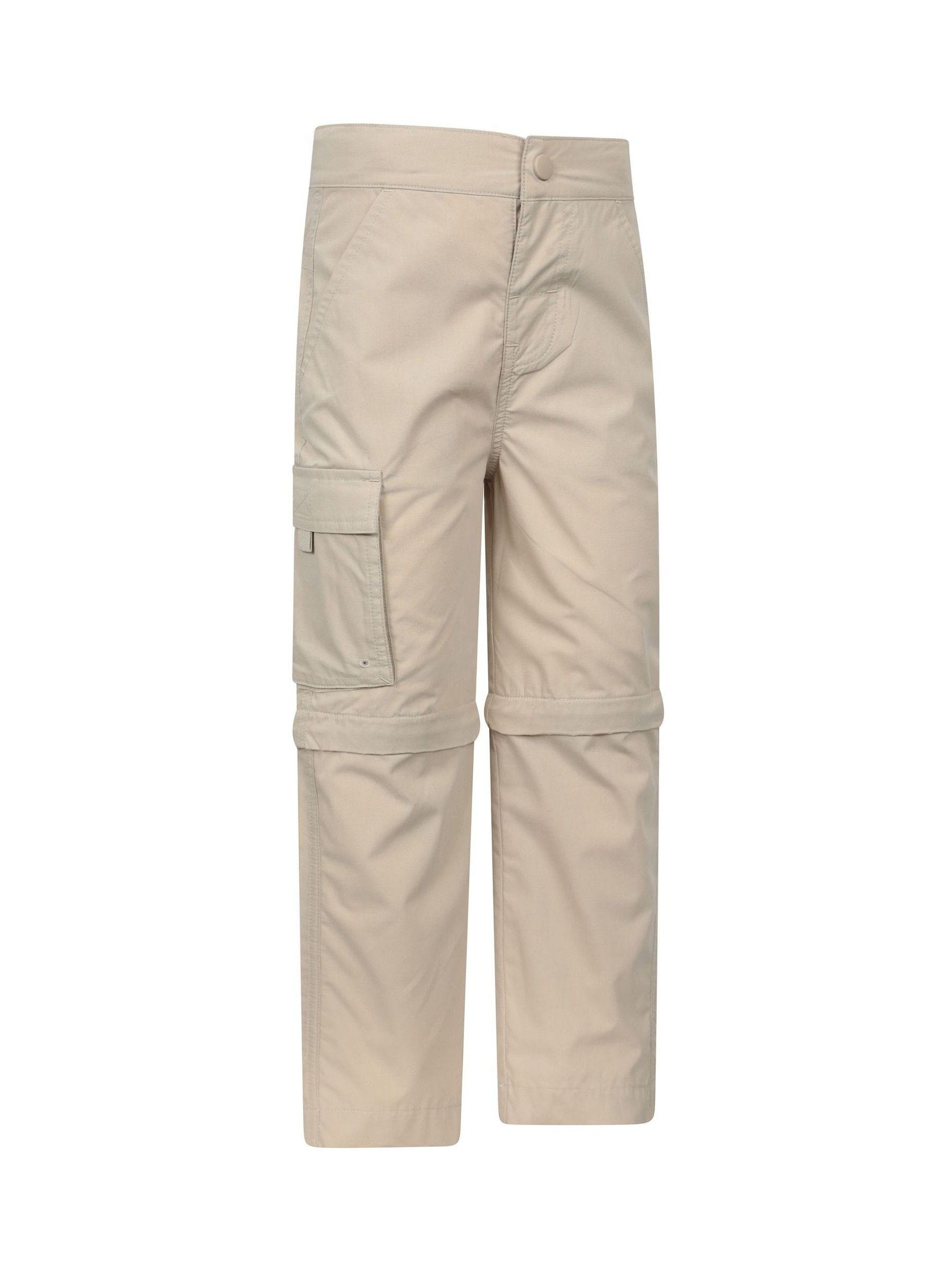 Mountain Warehouse Cream Active Kids Quick Drying Zip Off Trousers image 2
