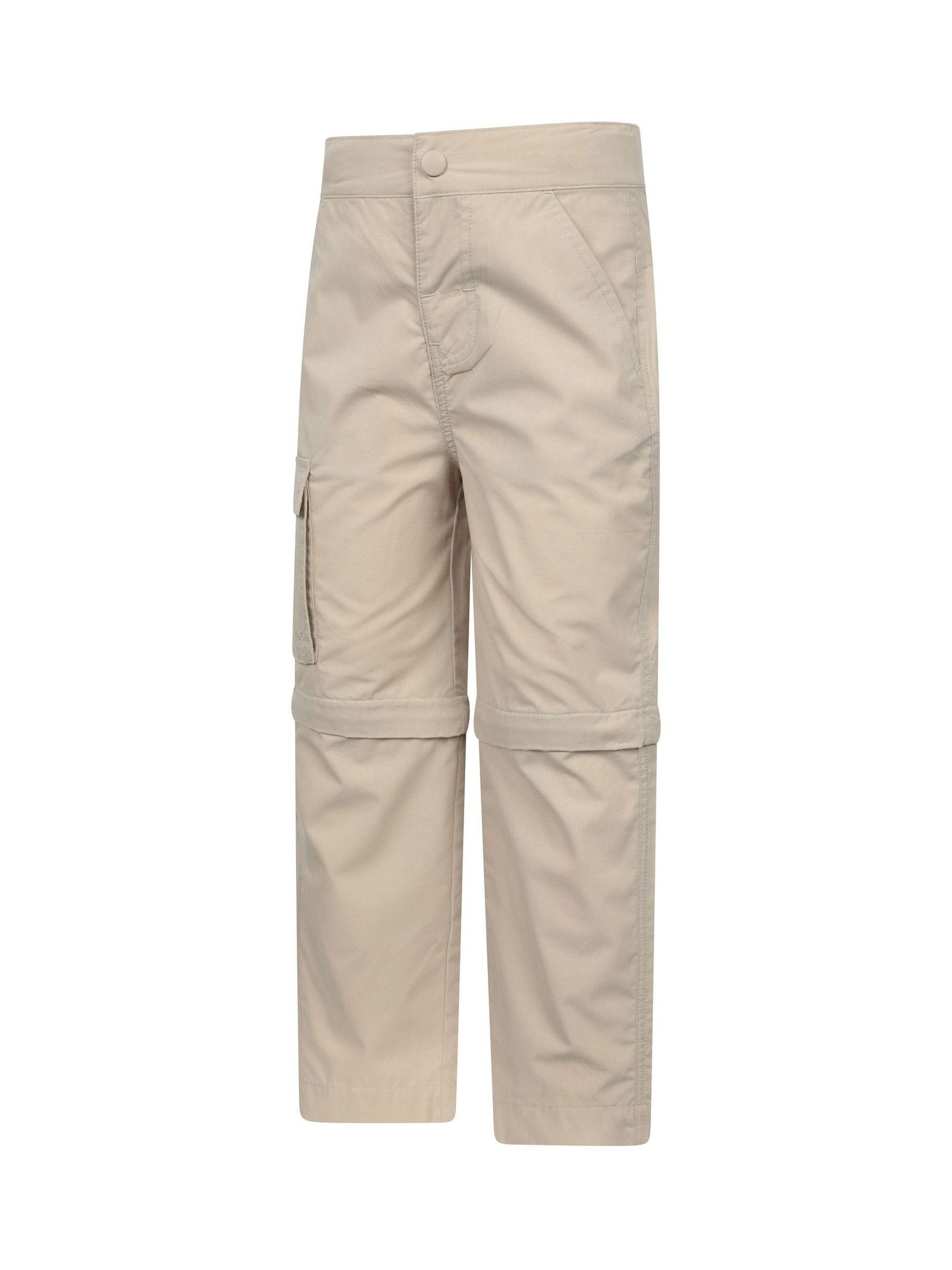Mountain Warehouse Cream Active Kids Quick Drying Zip Off Trousers image 4