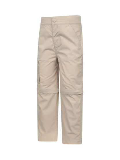 Mountain Warehouse Cream Active Kids Quick Drying Zip Off Trousers image 4
