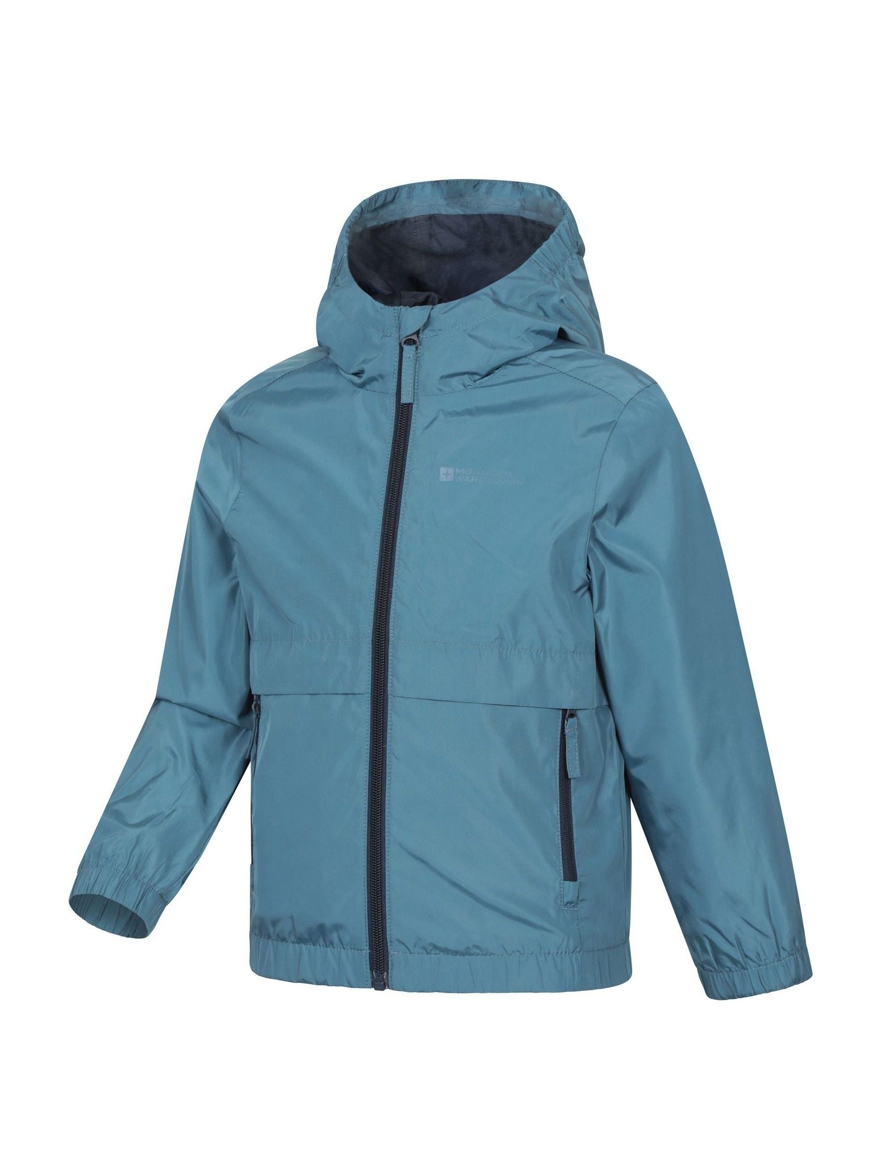 Dsiney Kidz - Mountain Warehouse Blue Whisper Kids Water Resistant Jacket image 2