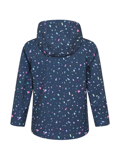 Dsiney Kidz - Mountain Warehouse Blue Exodus Kids Printed Water-Resistant Softshell Jacket image 3