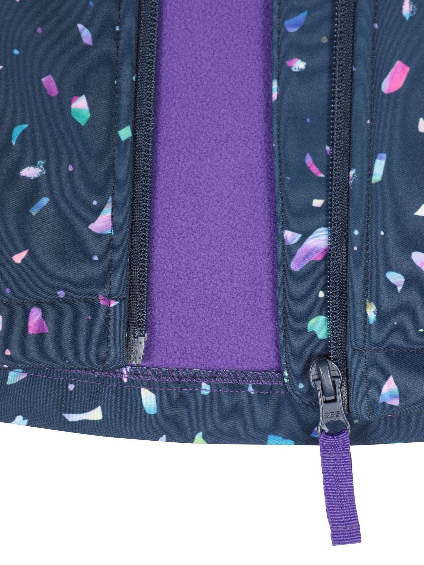 Dsiney Kidz - Mountain Warehouse Blue Exodus Kids Printed Water-Resistant Softshell Jacket image 4
