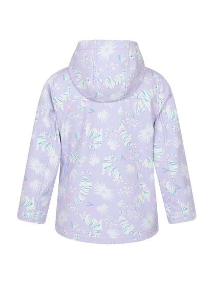 Dsiney Kidz - Mountain Warehouse White Exodus Kids Printed Water-Resistant Softshell Jacket image 2