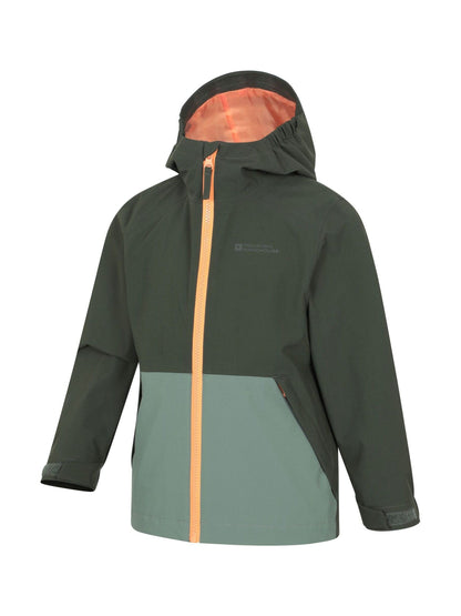 Dsiney Kidz - Mountain Warehouse Green Rain Rover Kids Waterproof Jacket image 2
