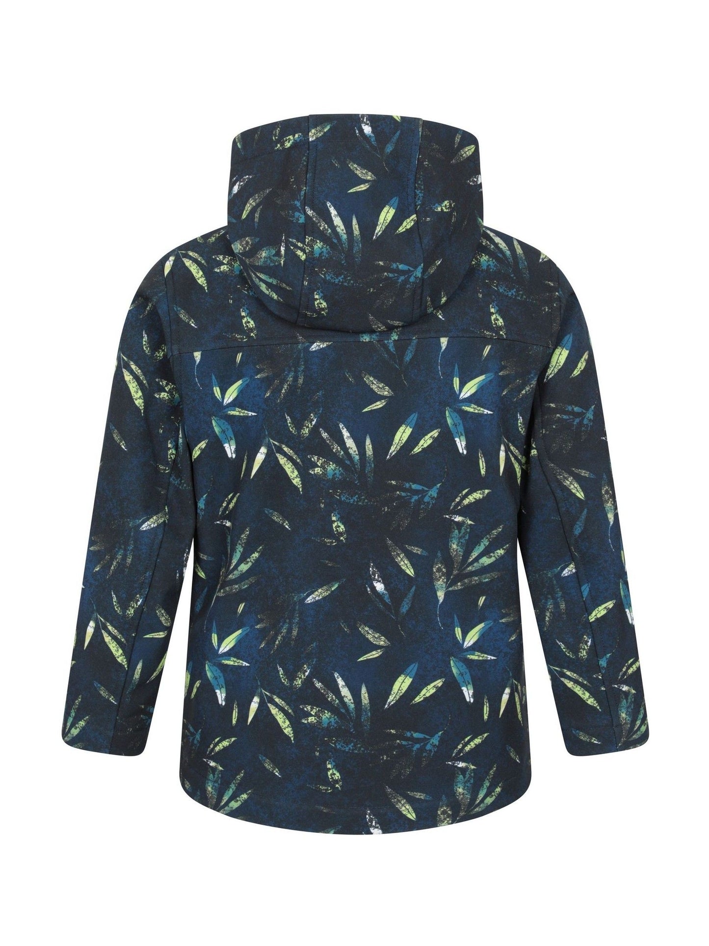 Dsiney Kidz - Mountain Warehouse Navy Blue Exodus Kids Printed Water-Resistant Softshell Jacket image 2