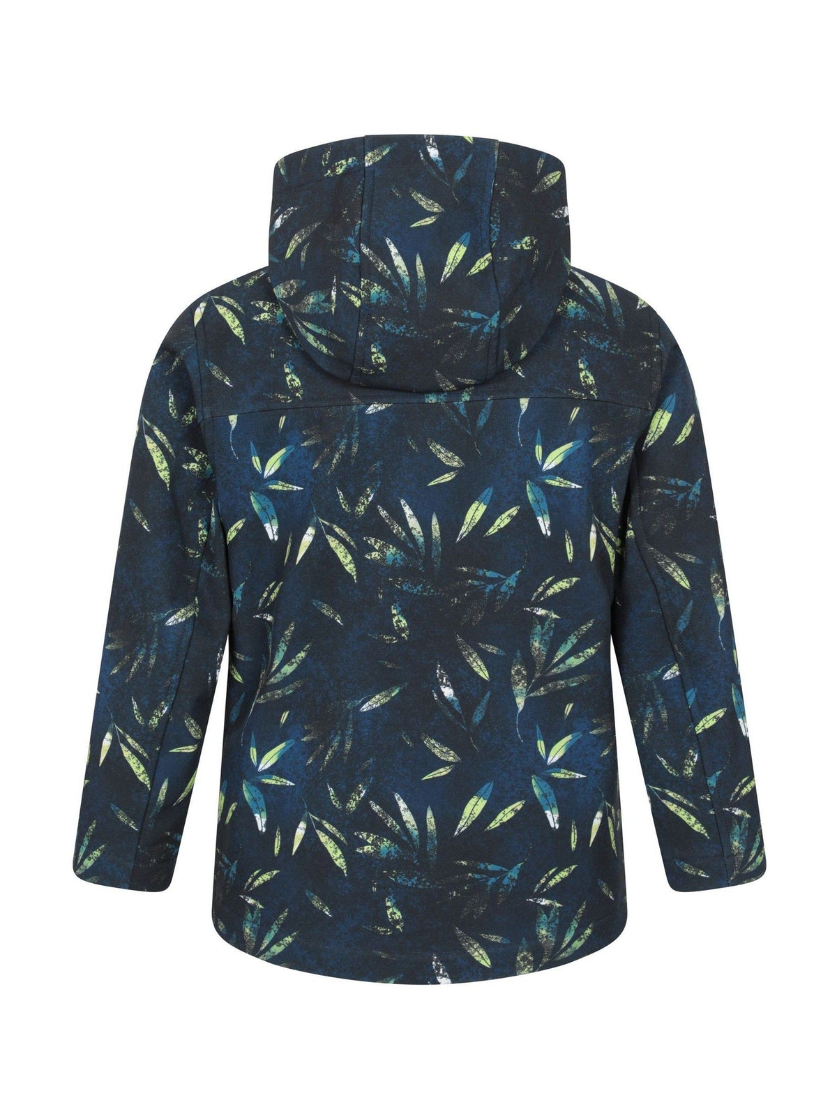 Dsiney Kidz - Mountain Warehouse Navy Blue Exodus Kids Printed Water-Resistant Softshell Jacket image 2