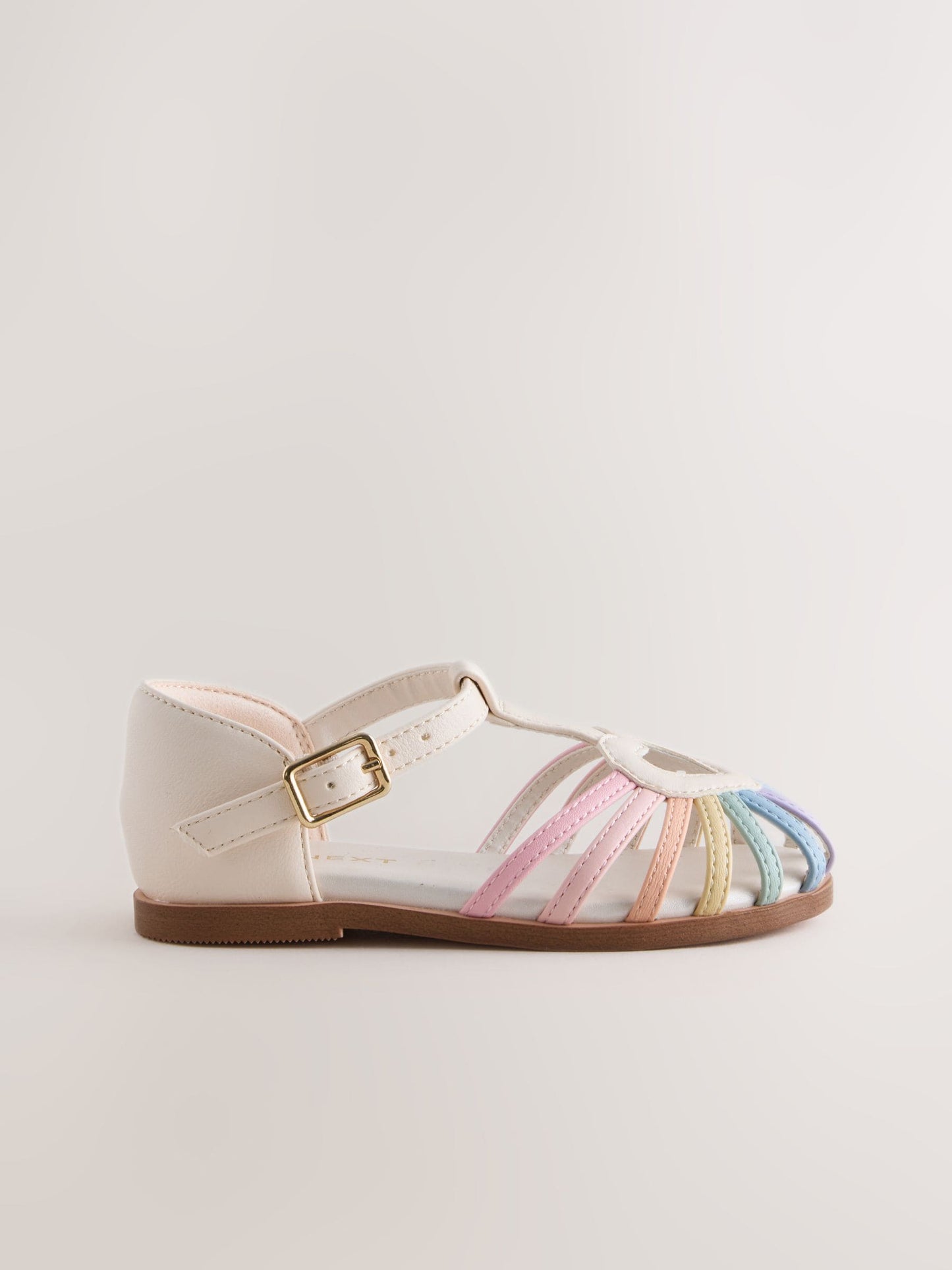 Multi Pastel Standard Fit (F) Fisherman Heart Occasion Sandals image 5