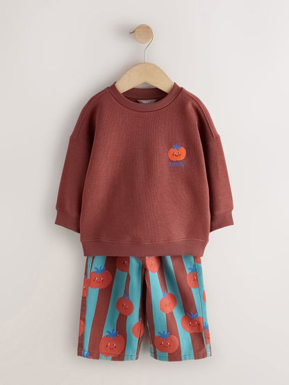 Red/Blue Long Sleeve Top and Trousers Set (3mths-7yrs) - image 1