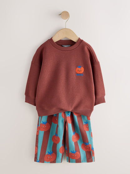 Red/Blue Long Sleeve Top and Trousers Set (3mths-7yrs) - image 3