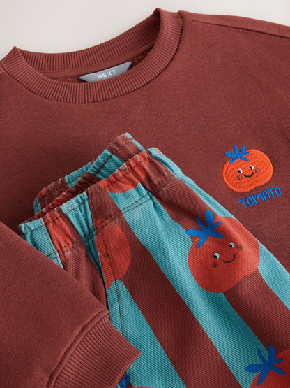 Red/Blue Long Sleeve Top and Trousers Set (3mths-7yrs) - image 5