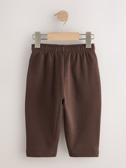 Choc/Grey/Black/Neutral Wide Fit Joggers 5 Pack (3mths-7yrs) - image 6