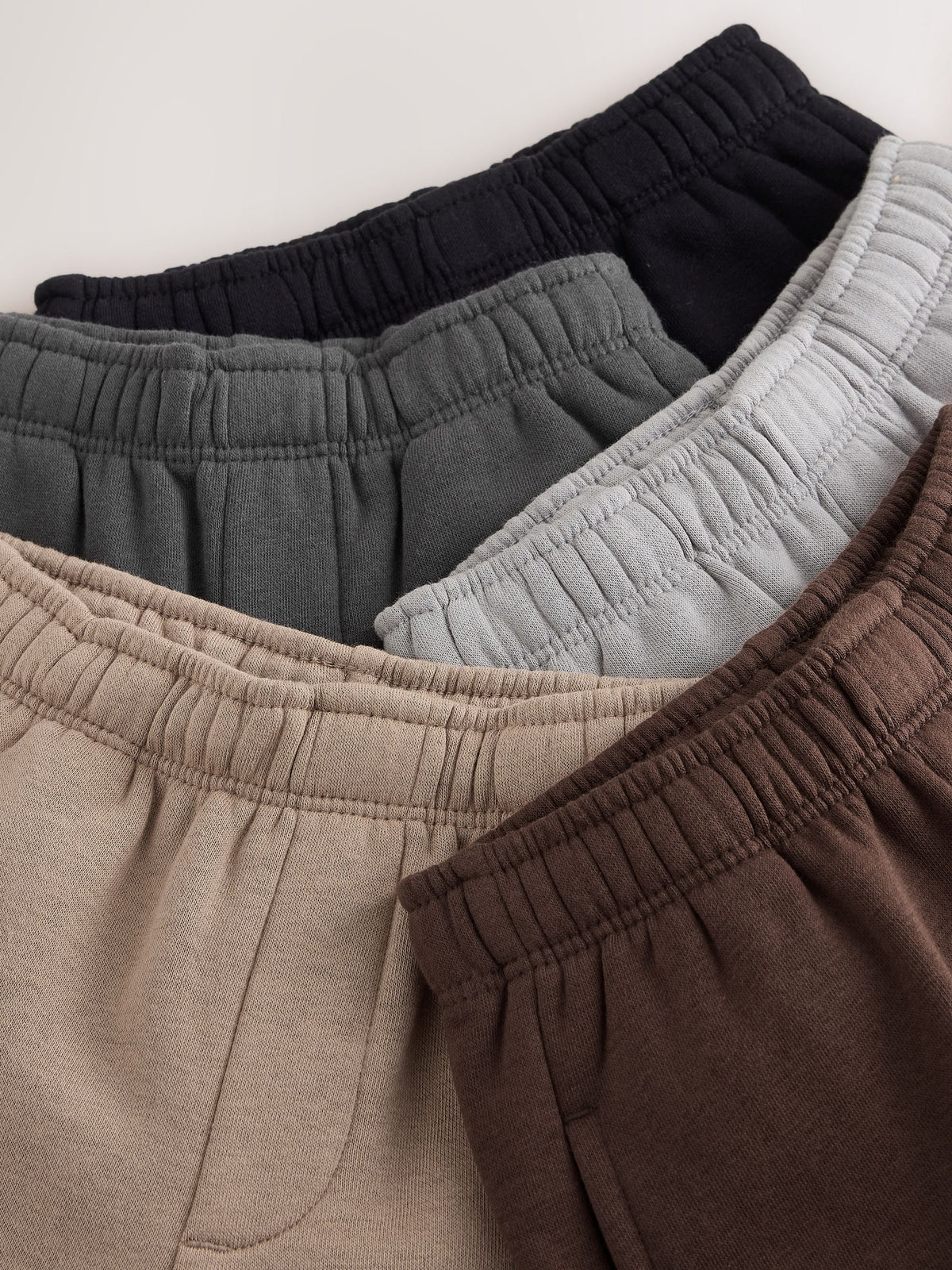 Choc/Grey/Black/Neutral Wide Fit Joggers 5 Pack (3mths-7yrs) - image 8