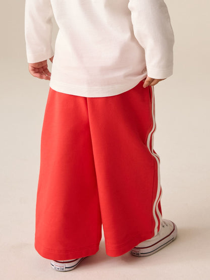 Red Wide Leg Side Stripe Joggers (3mths-7yrs) - image 4