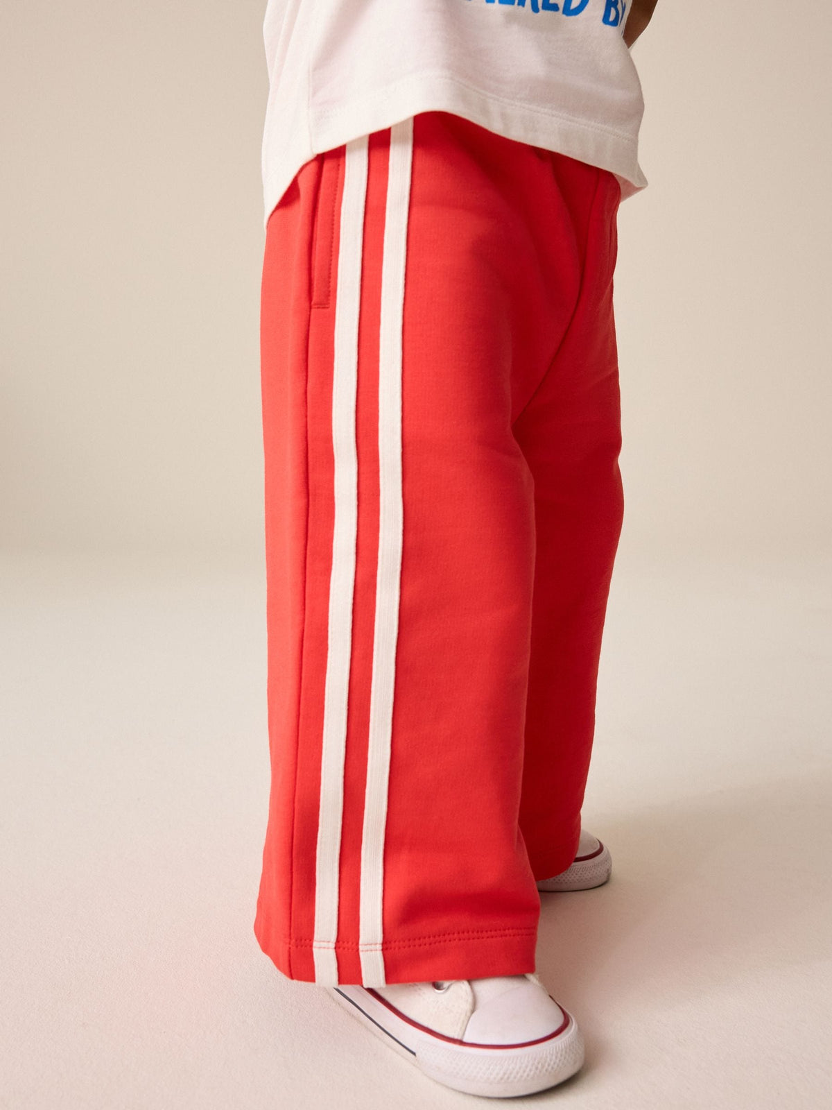 Red Wide Leg Side Stripe Joggers (3mths-7yrs) - image 5