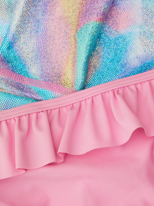 Angels By Accessorize Pink Ombré Rash Vest Swim Set image 2