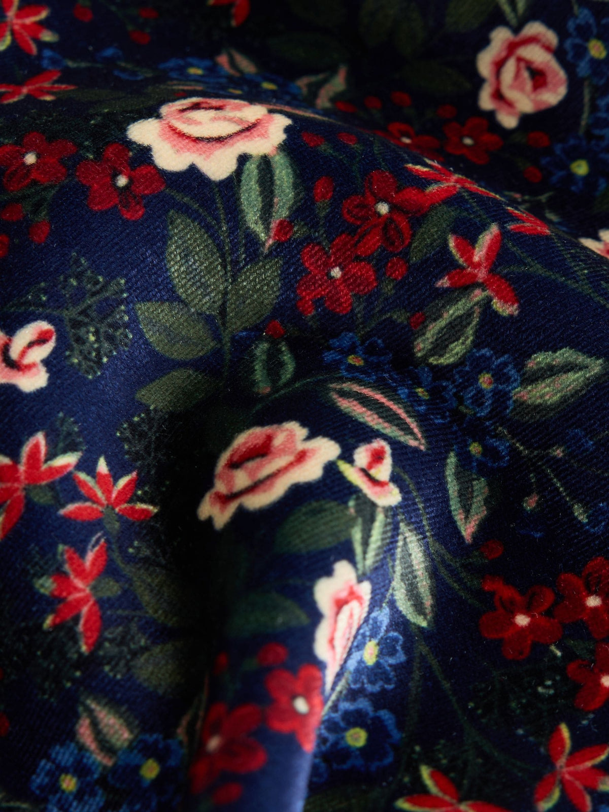 Laura Ashley Navy Floral Velvet Skirts Set - image 7