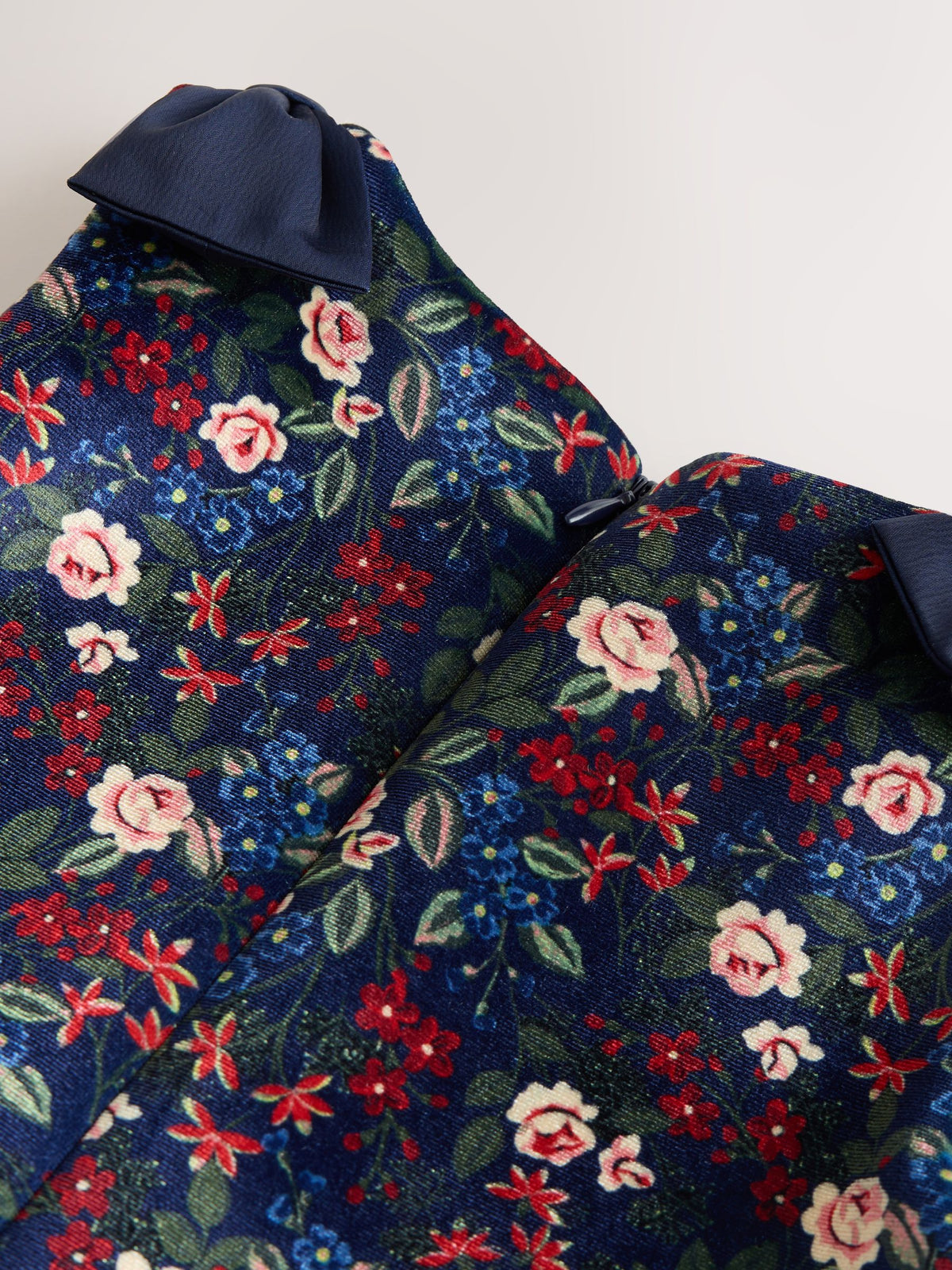 Laura Ashley Navy Floral Velvet Skirts Set - image 8